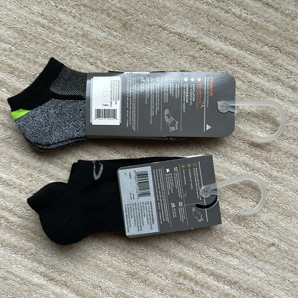 2 Sets of Champion C9 Running Socks Low Cut Wool Blend Compression Size Medium